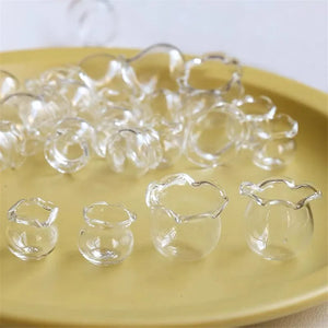 30pcs Cartoon Lace Fish Tank Glass Beads DIY Earring Accessory