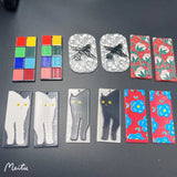 30pcs Lot Cats Flowers Birds Pattern Acrylic Beads DIY Jewelry Earring Accessory