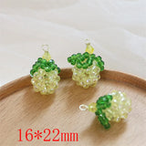Copper Winding Grape Shape Charms DIY Jewelry Earring Accessory