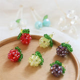 Copper Winding Grape Shape Charms DIY Jewelry Earring Accessory