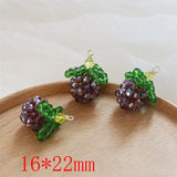 Copper Winding Grape Shape Charms DIY Jewelry Earring Accessory