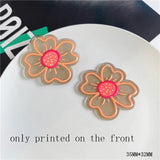 40pcs Cartoon Flowers Shape Acrylic Beads DIY Jewelry Earring/Garment Pendant