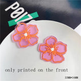 40pcs Cartoon Flowers Shape Acrylic Beads DIY Jewelry Earring/Garment Pendant