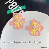 40pcs Cartoon Flowers Shape Acrylic Beads DIY Jewelry Earring/Garment Pendant