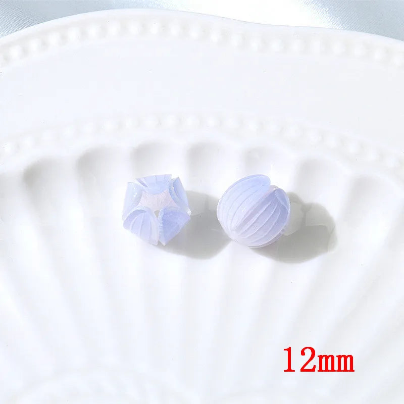 50pcs 12mm Cartoon Flower Tulip Buds Beads DIY Jewelry Earring Accessory