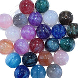 50pcs 16mm Glitter Geometry Resin Beads DIY Jewelry Garment Accessory