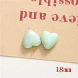 50pcs 18mm Cartoon Hearts Acrylic Beads DIY Jewelry Accessory
