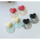 50pcs 25mm Print Geometry Acrylic Beads DIY Earring/Garment Pendant Accessory