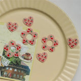50pcs/lot Cherry Pattern Acrylic Beads for Jewelry Making DIY