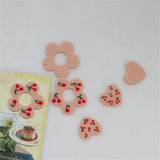 50pcs/lot Cherry Pattern Acrylic Beads for Jewelry Making DIY