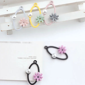 50pcs Flowers Pearl Resin Charms DIY Jewelry Earring Pendants