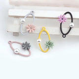 50pcs Flowers Pearl Resin Charms DIY Jewelry Earring Pendants