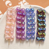 50pcs/lot Cartoon Bone Shape Resin Beads for DIY Jewelry Making