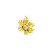 50pc Cartoon Daisy Flowers Floating Locket Charms DIY Jewelry Earring Accessory