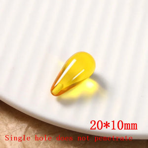 50pcs Water Drop Resin Beads for DIY Jewelry Earring/Garment - Geometry Style
