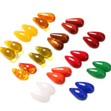 50pcs Water Drop Resin Beads for DIY Jewelry Earring/Garment - Geometry Style