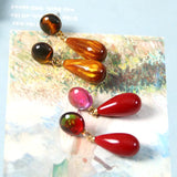 50pcs Water Drop Resin Beads for DIY Jewelry Earring/Garment - Geometry Style