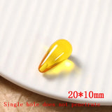 50pcs Water Drop Resin Beads for DIY Jewelry Earring/Garment - Geometry Style