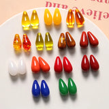 50pcs Water Drop Resin Beads for DIY Jewelry Earring/Garment - Geometry Style