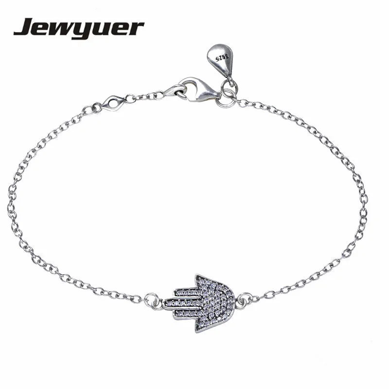 Sterling Silver Hand Bracelet Fine Jewelry YL021