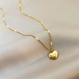 Stainless Steel Love Clavicle Chain 18K Necklace Women's Jewelry