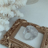 Summer Sweet Cloud Ring Resin Astronaut Earth Finger