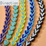 Summer Wave Point Glass Beads for DIY Jewelry Making