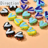 Summer Wave Point Glass Beads for DIY Jewelry Making
