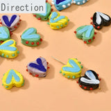 Summer Wave Point Glass Beads for DIY Jewelry Making