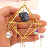 Sun Catcher Lamp Stand Hanging Window Garden Crystal Water Drop Decoration