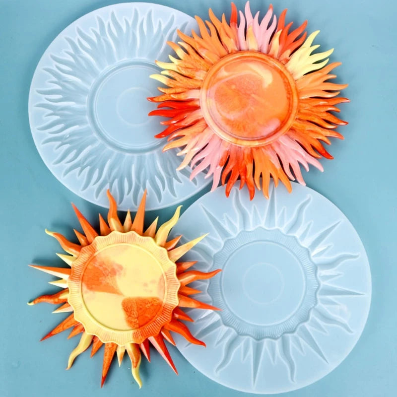 Sun Mirror Resin Mold for DIY Art Crafts