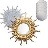 Sun Mirror Silicone Mold DIY Makeup Mirror Resin Casting Mold with Mirrors