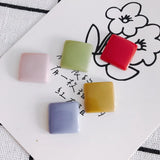 Glossy Multicolor Square Patch Material DIY Jewelry Accessories