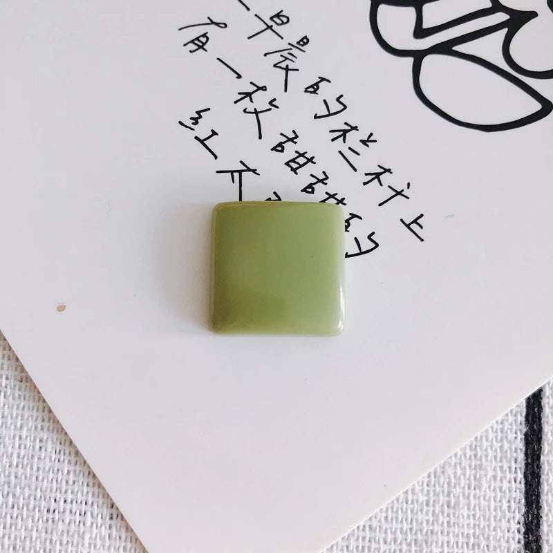 Glossy Multicolor Square Patch Material DIY Jewelry Accessories