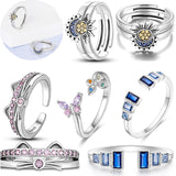 925 Silver Zirconium Wedding Ring for Women