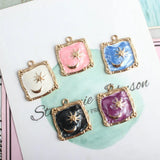 Sun Moon Charm 10pcs Pastel Enamel Charms for Jewelry Making DIY