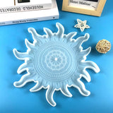 Sun Moon Epoxy Resin Mold DIY Craft Mirror Wall Clock Silicone Mould