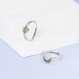 Sun Moon Star Group Combination Ring 925 Sterling Silver Hot Series of Rings