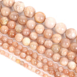 Sun Natural Stone Beads Round Loose Spacer Beads For Jewelry Making DIY