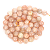 Sun Natural Stone Beads Round Loose Spacer Beads For Jewelry Making DIY