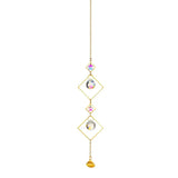 Crystal Prism Rainbow Light Catcher Wind Chime Moon Star Pendant