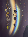 Aventurine Moon Suncatcher | Good Luck Rainbow Maker