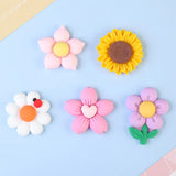 50mm Resin Flower Cabochons 20pcs Flatback Embellishments for Crafts