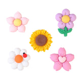 50mm Resin Flower Cabochons 20pcs Flatback Embellishments for Crafts