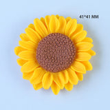50mm Resin Flower Cabochons 20pcs Flatback Embellishments for Crafts