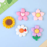 50mm Resin Flower Cabochons 20pcs Flatback Embellishments for Crafts