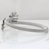 Sunflower Bracelet Stainless Steel Friendship Charm Bracelet
