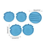 Sunflower Maple Leaf Coaster Epoxy Resin Mold Cup Mat Holder Silicone Mould DIY