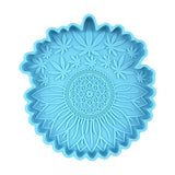 Sunflower Maple Leaf Coaster Epoxy Resin Mold Cup Mat Holder Silicone Mould DIY