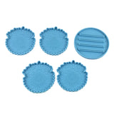 Sunflower Maple Leaf Coaster Epoxy Resin Mold Cup Mat Holder Silicone Mould DIY